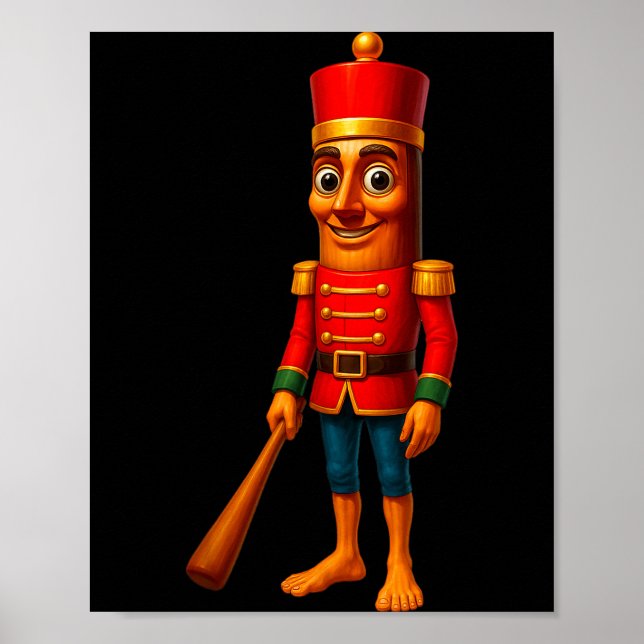 Julpyjamas för barn Tung Sahur nötknäppare Brainr Poster (Framsidan)