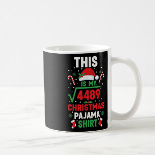 Julpyjamas jultröja rolig 67 Sex Sju Fyrkant R Kaffemugg