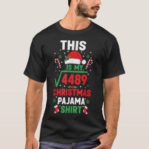 Julpyjamas Jultröja Rolig 67 Sex Sju Fyrkant R T Shirt