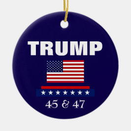 JULPynt MED TRUMP Julgransprydnad Keramik