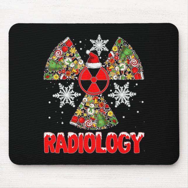 Julradiologi jul radiolog röntgen tech söt musmatta (Framsidan)