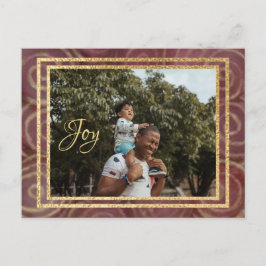 Julräknare och Guld Inbjudan Vykort