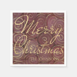 Julräknare och Guld Pappersservett