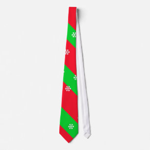 Julrandar med snöflingor slips