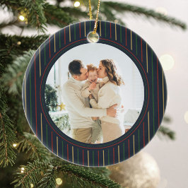 Julrandig Fotoornament Julgransprydnad Keramik