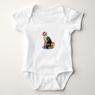 Julrandig katt och söt liten ängel tee shirt
