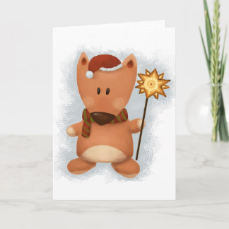 Julrävkort Helgkort