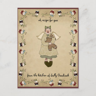 Julrecept cards vykortet helg vykort