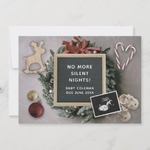 Julredigerbar Baby Sonogram Gravid Announc Meddelande