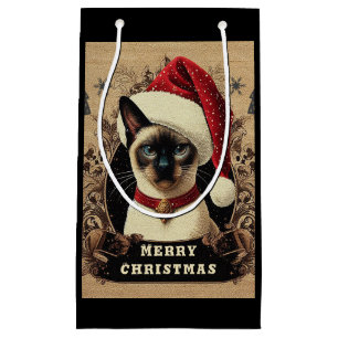 Julregal Siamese Cat, Julafton Santa Kitten