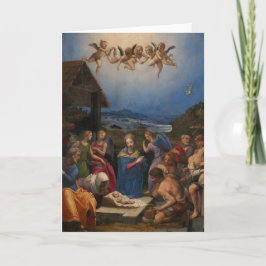Julreligiös julkrubba kort