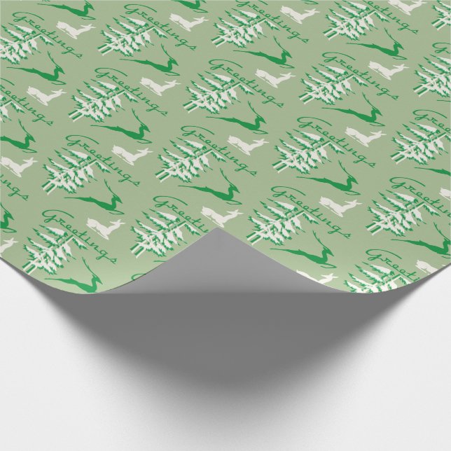 Julren 1940-talets Vintage Presentpapper (Hörn)