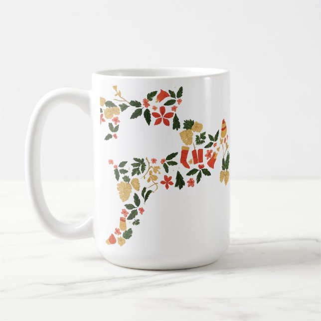 Julren Collage – Festlig Helgdag Kaffemugg (Vänster)