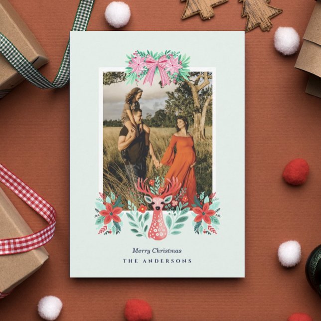 Julren Foto Botanisk Röd Blommig Julkort (Skapare uppladdad)