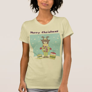 Julren i snön med gåvor t shirt