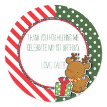 Julren Julfirande Anpassad Klistermärke