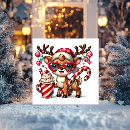 Julren med sockerrör julkort