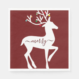 Julren Merry Burgunder Pappersservett