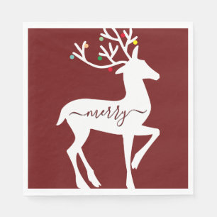 Julren Merry Burgunder Pappersservett
