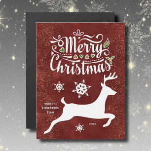 Julren på Burgundy Magnet Card