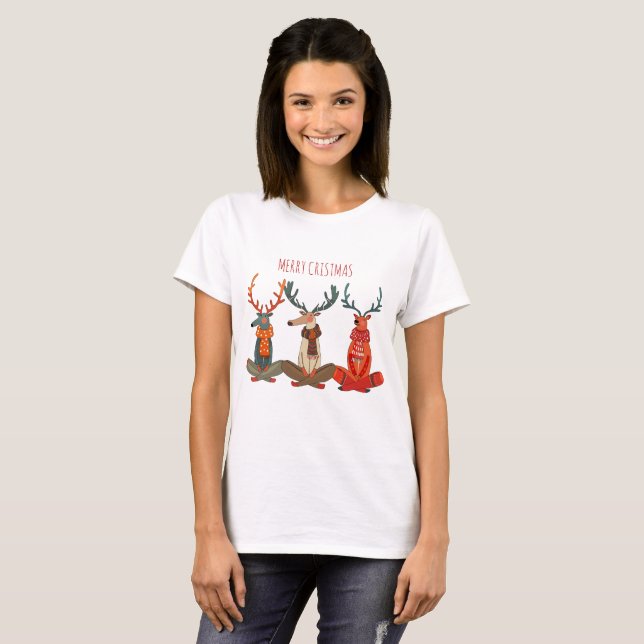 Julren yoga. Moose T Shirt (Hel framsida)