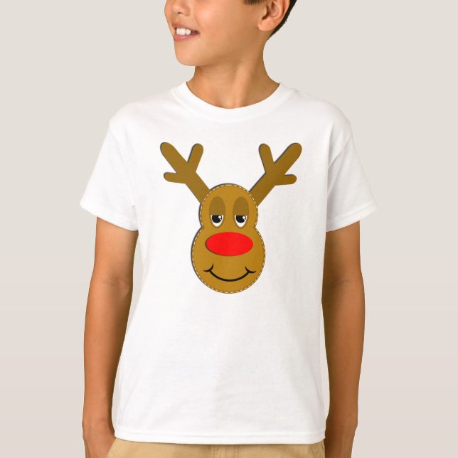Julrenansikte T-shirt (Framsida)