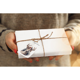 Julrenar, anpassade presentetikett