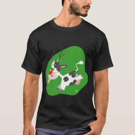 Julrenar (Cute Tecknad Cow) T-Shirt
