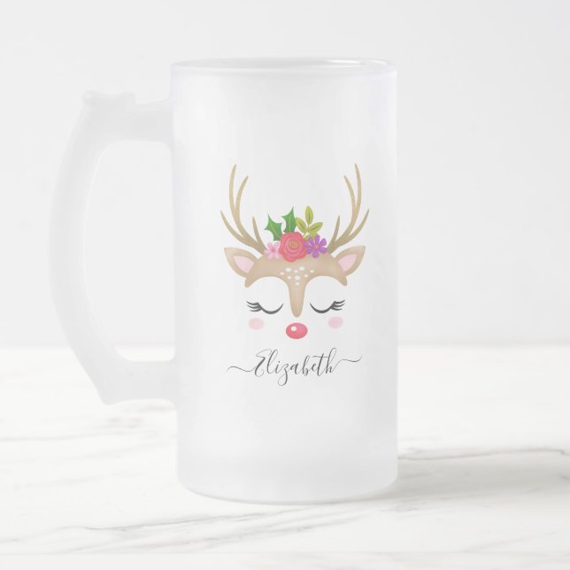 Julrenar Frostat Ölglas (Vänster)
