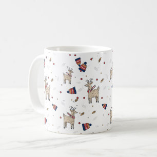 Julrenar Hats Illustrations Mönster Kaffemugg