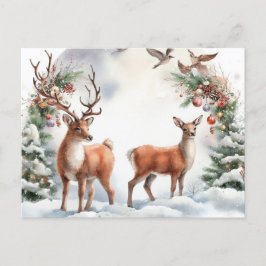 Julrenar Helg Vykort