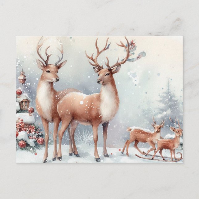 Julrenar Helg Vykort (Framsida)