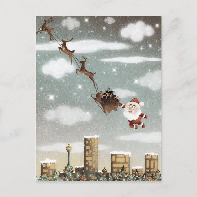 Julrenar Helg Vykort (Framsida)