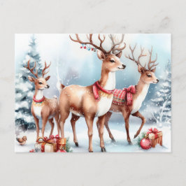 Julrenar Helg Vykort