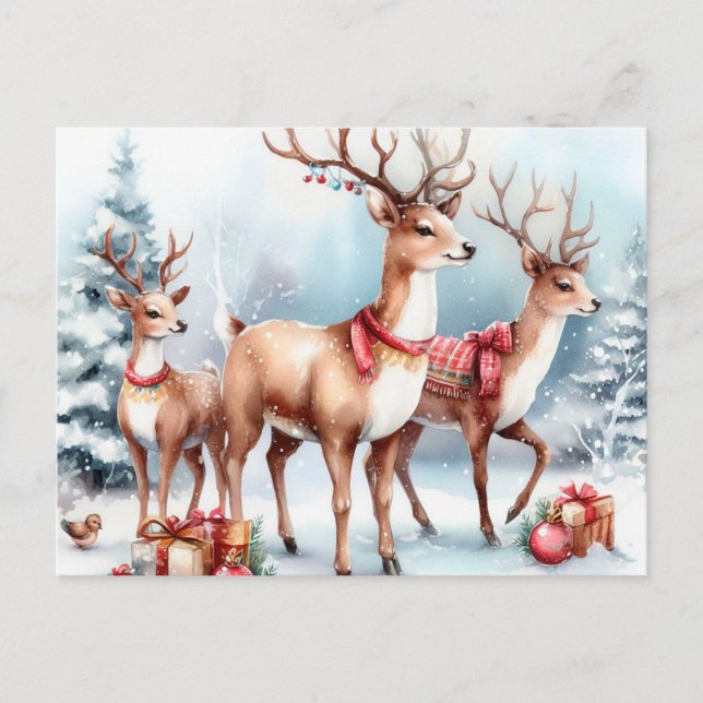 Julrenar Helg Vykort (Framsida)