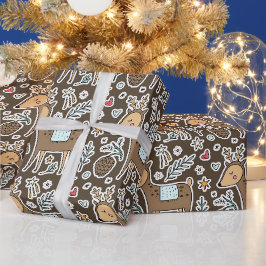 Julrenar Helgdag Mönster Presentpapper