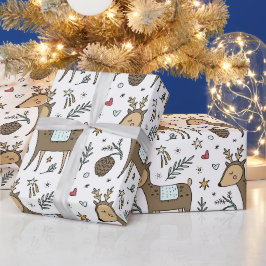 Julrenar Helgdag Mönster Presentpapper