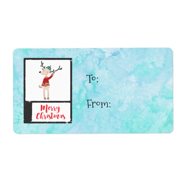 Julrenar i en fuktig sötare, vismisk fraktsedel (Framsidan)