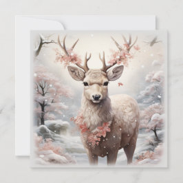 Julrenar i skogen kort