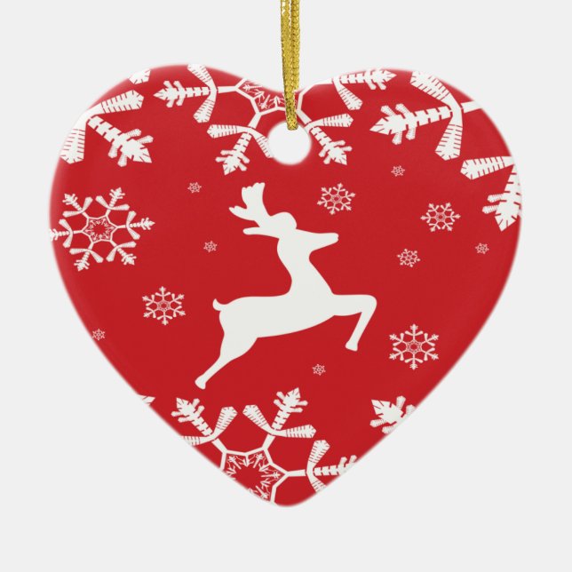 Julrenar Julgransprydnad Keramik (Framsidan)