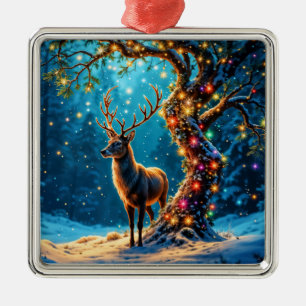 Julrenar North Pole fantasykonst Julgransprydnad Metall