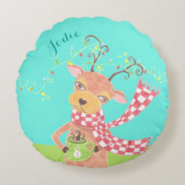 Julrenar personlig Kudda runt kudde