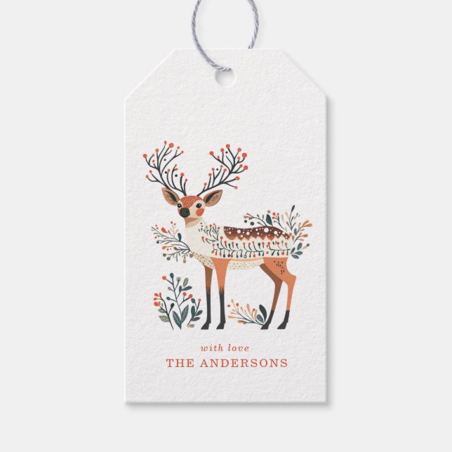 Julrenar Presenttaggar Presentetikett (Framsidan)