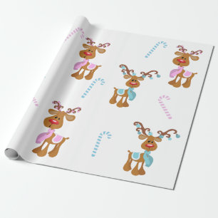 Julrenar Rosa Blue Gender Reveal Party Presentpapper