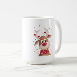 Julrenar Två-tonkaffe mugg