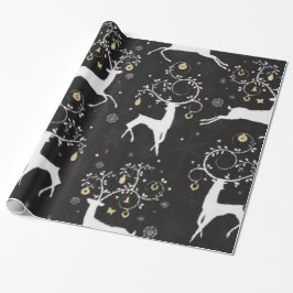 Julrenens Helgdag som omsluter papper Presentpapper