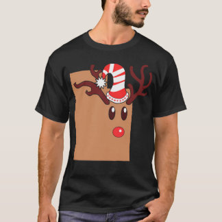 Julrener Antlers Utah Reindeer Head Antl T Shirt