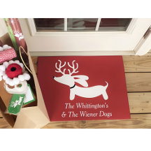 Julrener Dachshund Wiener Hund Doormat