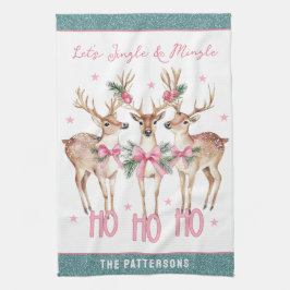 Julrener Jingle & Mingle-Personlig Kökshandduk