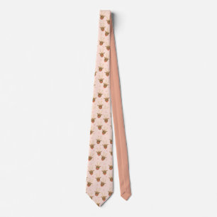 Julrener Mönster Peach Guld Slips